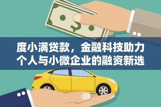 洛浦度小满贷款，金融科技助力个人与小微企业的融资新选择