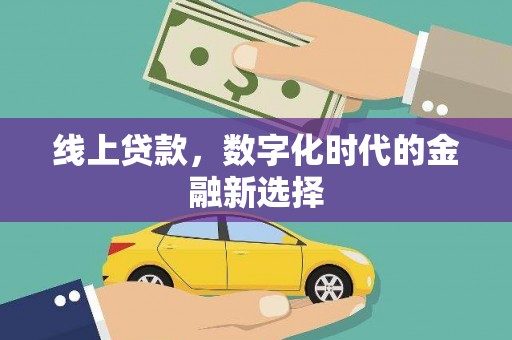 洛浦线上贷款，数字化时代的金融新选择