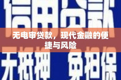 洛浦无电审贷款，现代金融的便捷与风险