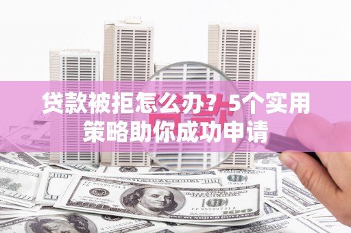 洛浦贷款被拒怎么办？5个实用策略助你成功申请