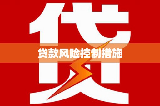 洛浦贷款风险控制措施